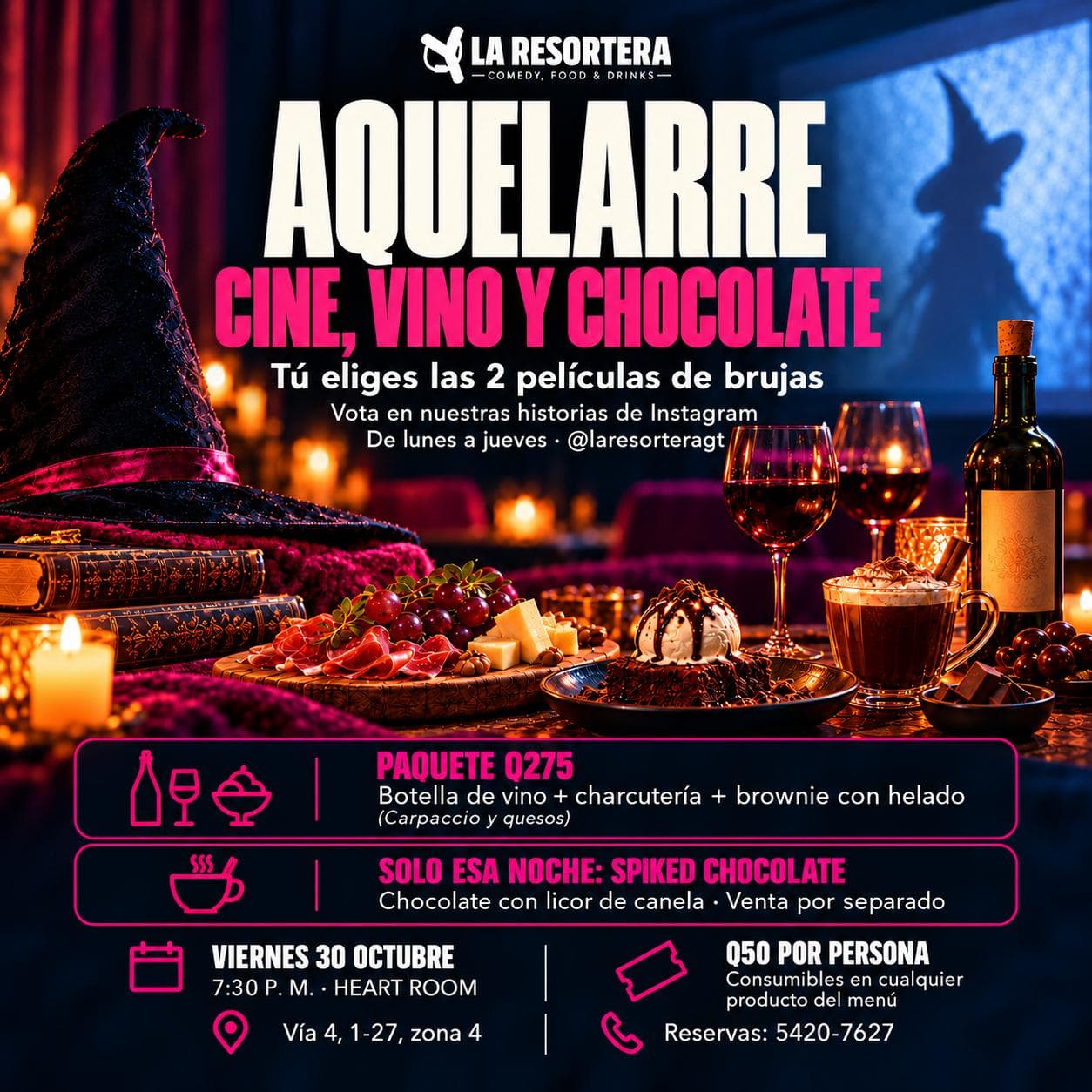 AQUELARRE, CINE, VINO Y CHOCOLATE